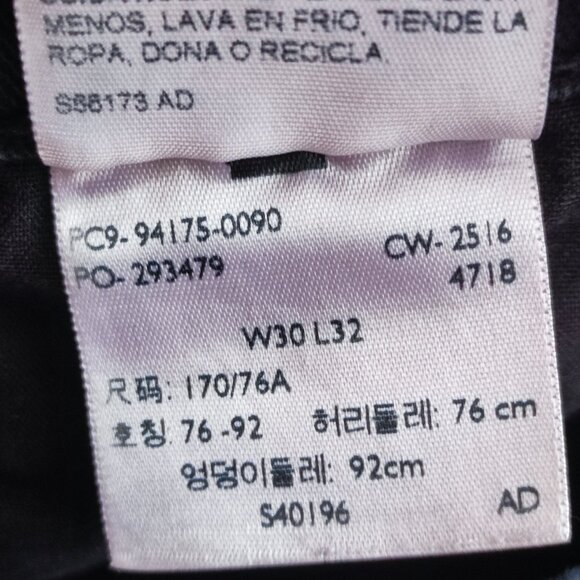 Signature by Levi Strauss jeans black skinny man's size 30x32 - Picture 7 of 9